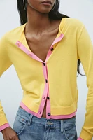 GILET EN MAILLE COLOR BLOCK