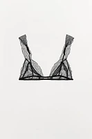 VISCOSE LACE TRIANGLE BRALETTE
