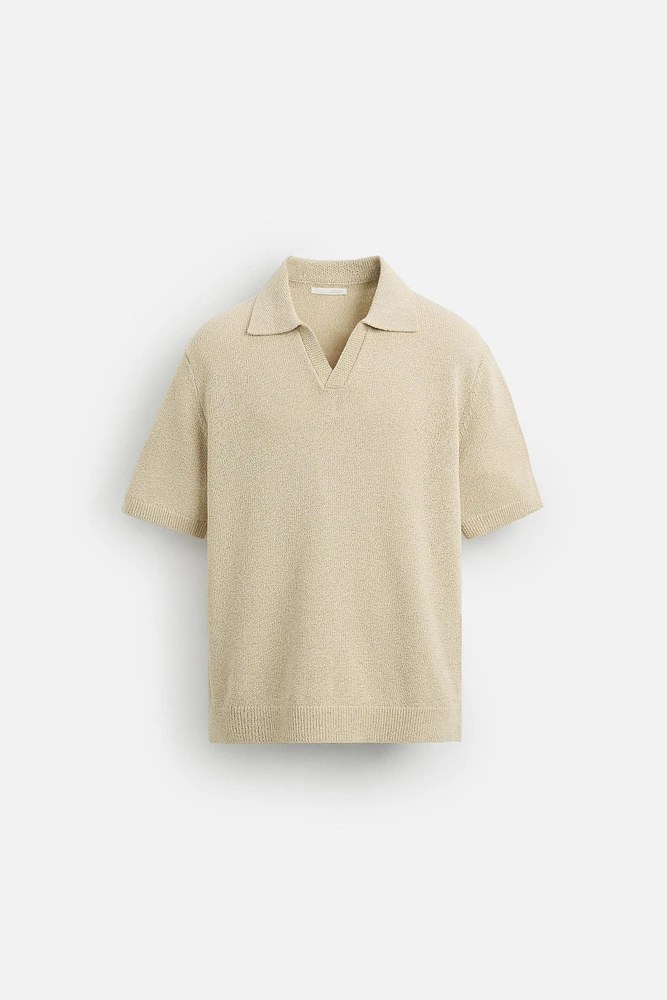 POLO EN MAILLE STRUCTURÉE