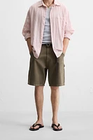 CARPENTER POCKET DENIM SHORTS