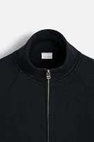 ZIPPERED HEAVY WEIGHT SWEATSHIRT