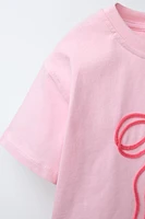 DRAWSTRING BOW T-SHIRT