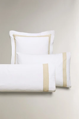 COTTON PILLOWCASE WITH BORDER