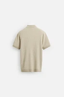 POLO EN MAILLE CÔTELÉE