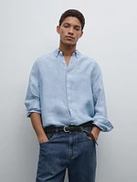 Chemise oxford regular fit 100 % lin
