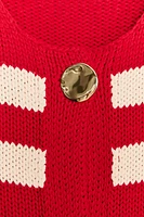 STRIPED KNIT VEST TOP