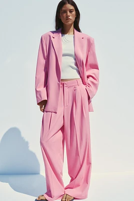 PLEATED SUIT PANTS