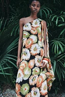 ZW COLLECTION ASYMMETRIC PRINT DRESS
