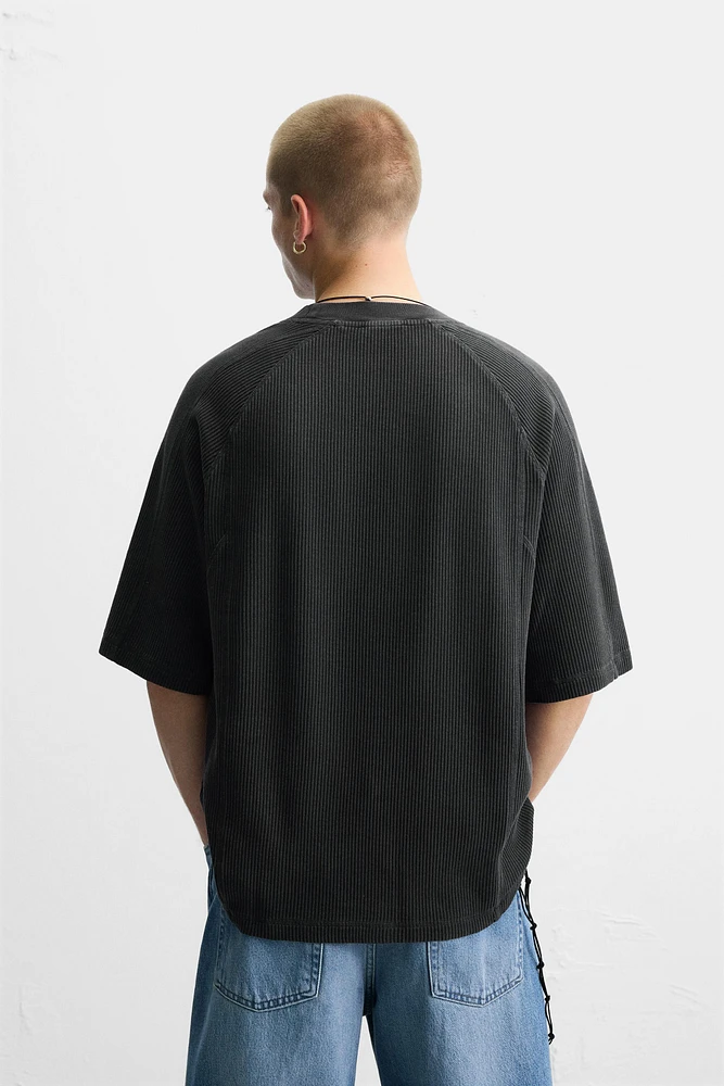 STRUCTURED WASHED T-SHIRT