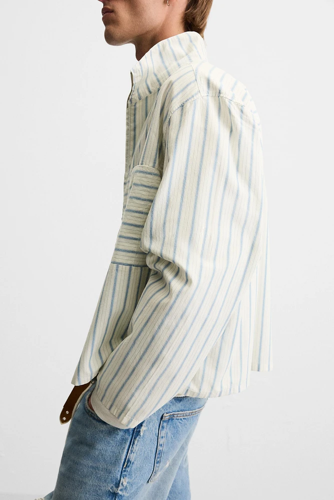 CHEMISE BOXY FIT À RAYURES