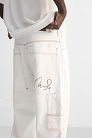 BAGGY FIT CARPENTER POCKET JEANS