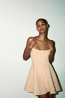 JEWEL VOLUME SHORT DRESS