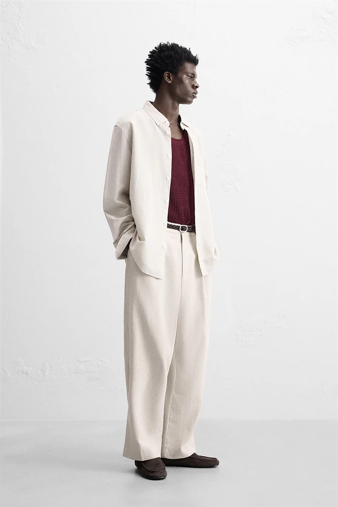 CHEMISE EN LIN ET COTON