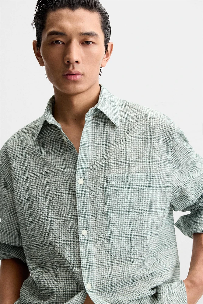 TEXTURED JACQUARD SHIRT