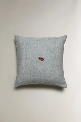 LOBSTER THROW PILLOW COVER
