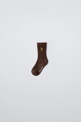 SNOOPY PEANUTS™ EMBROIDERED KNIT SOCKS