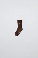 SNOOPY PEANUTS™ EMBROIDERED KNIT SOCKS