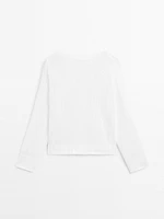 Pull en maille 100 % lin