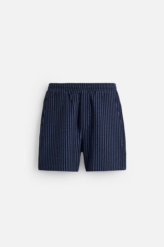BERMUDA RELAXED FIT SEERSUCKER