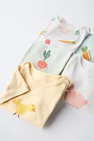 FIVE-PACK FARM BODYSUITS