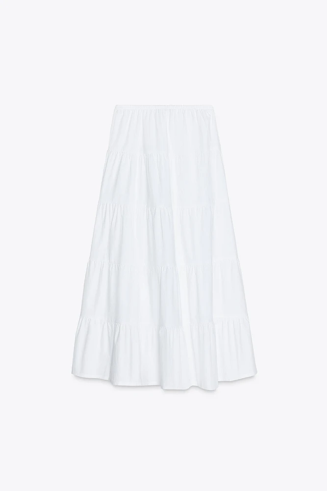 TIERED MAXI SKIRT