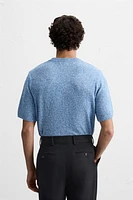 IRREGULAR JACQUARD KNIT SHIRT