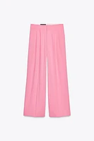 PLEATED SUIT PANTS