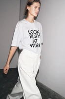 OVERSIZE TEXT T-SHIRT