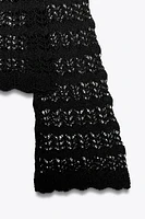 PULL COURT EN MAILLE POINTELLE