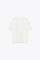 VOLUMINOUS FLORAL T-SHIRT