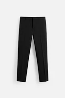 WOOL BLEND TUXEDO SUIT PANTS