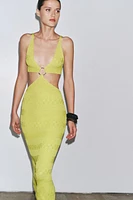 CUT OUT KNIT DRESS