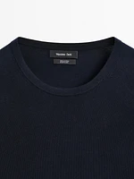 Pull en maille à manches longues coton