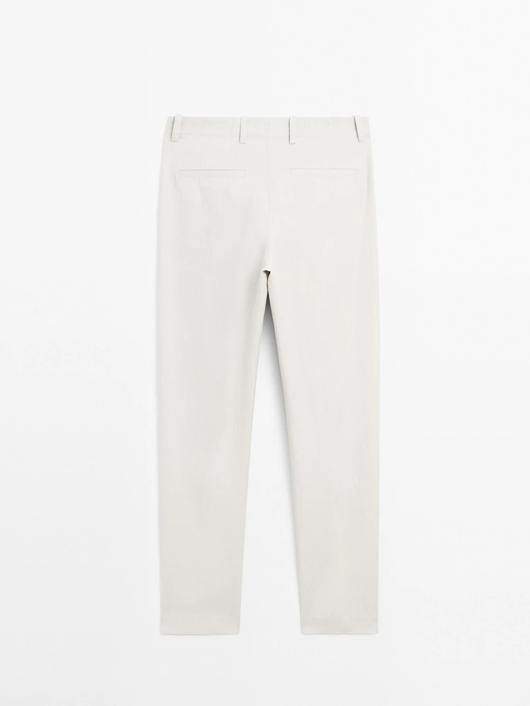 Pantalon 100 % lin