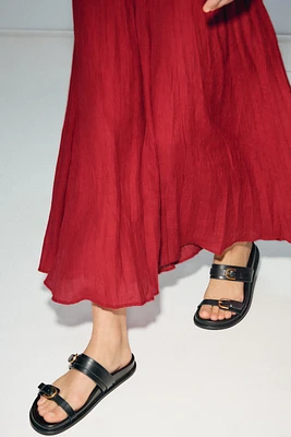 BUCKLED SANDALS