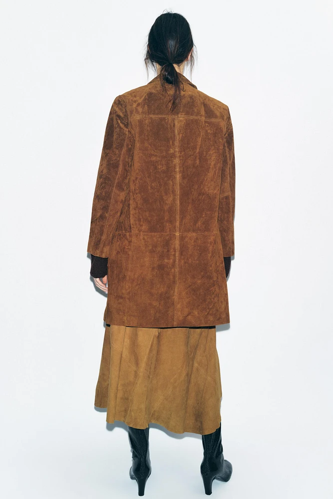 ZW COLLECTION LIMITED EDITION 100% SUEDE COAT