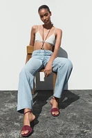 JEAN Z1975 DROIT TAILLE HAUTE LONG