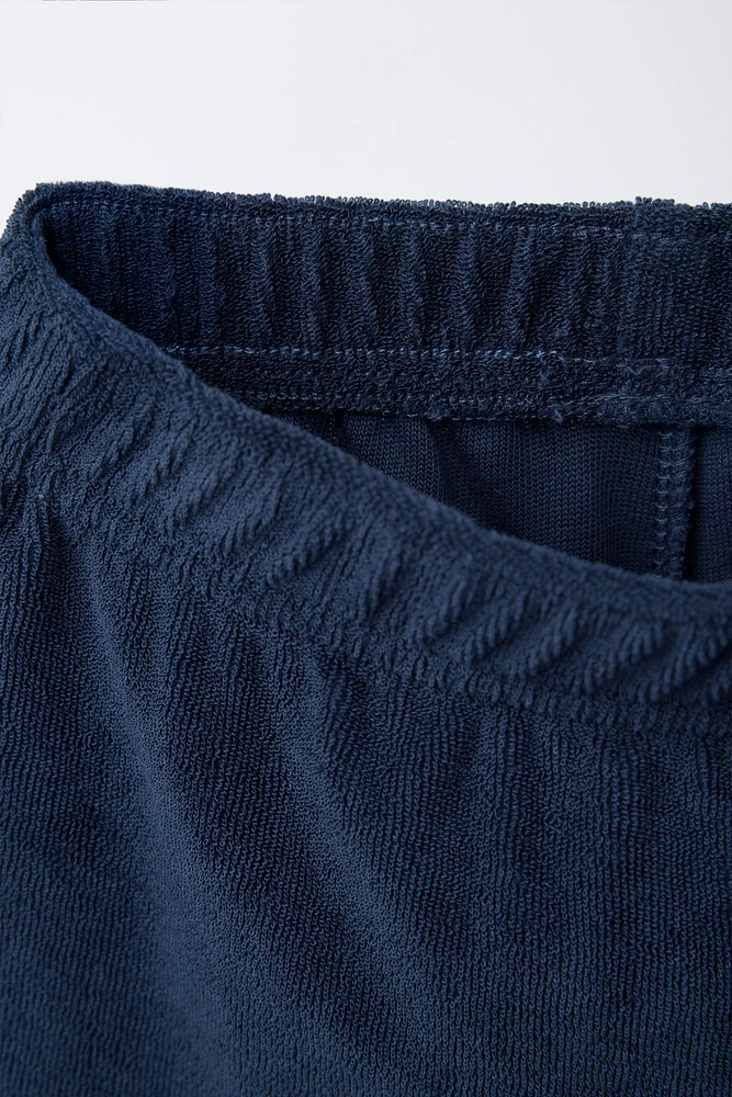 ENSEMBLE JOGGING POLO ET BERMUDA ÉPONGE ÉTIQUETTE