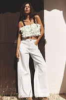 RUFFLED KNIT TOP