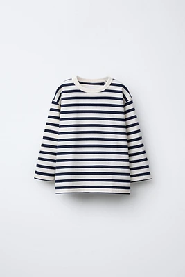 EMBROIDERED STRIPED T-SHIRT