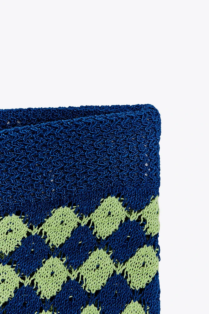 JUPE EN MAILLE TEXTURÉE