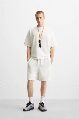 BERMUDA DE JOGGING DÉLAVÉ RELAXED FIT