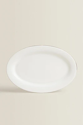 PLAT OVALE PORCELAINE BONE CHINA BORD