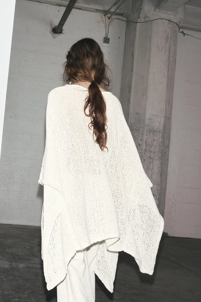 PANTALON LARGE EN MAILLE