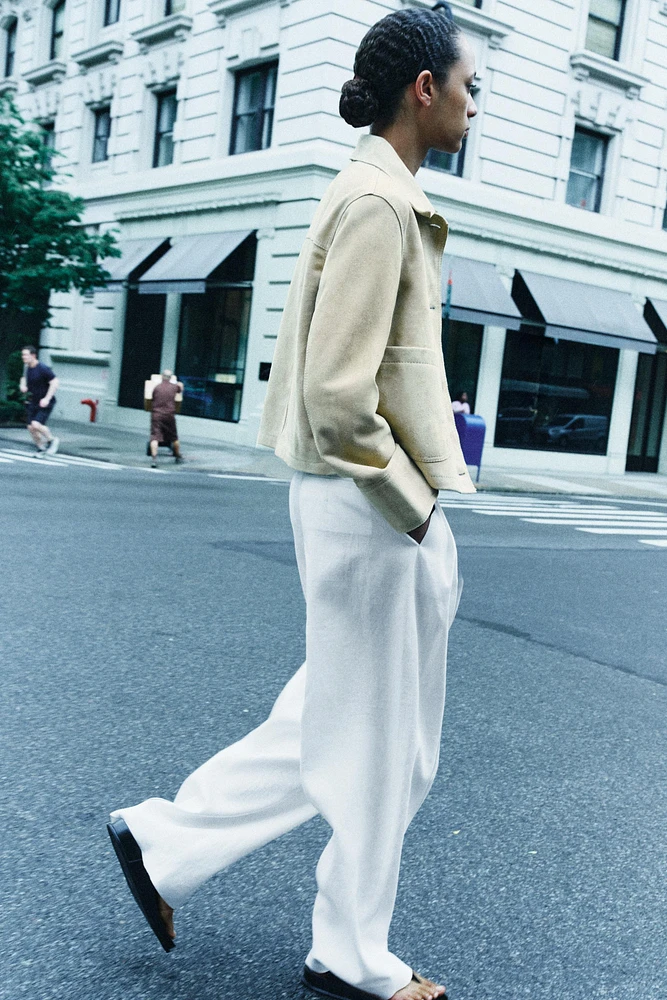 VESTE EN CUIR DAIM 100 % ZW COLLECTION LIMITED EDITION