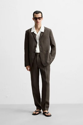 VESTE DE COSTUME 100 % LIN