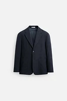 REGULAR FIT TEXTURED BLAZER