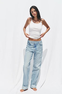 JEAN Z1975 STRAIGHT FULL LENGTH TAILLE HAUTE CROISÉE