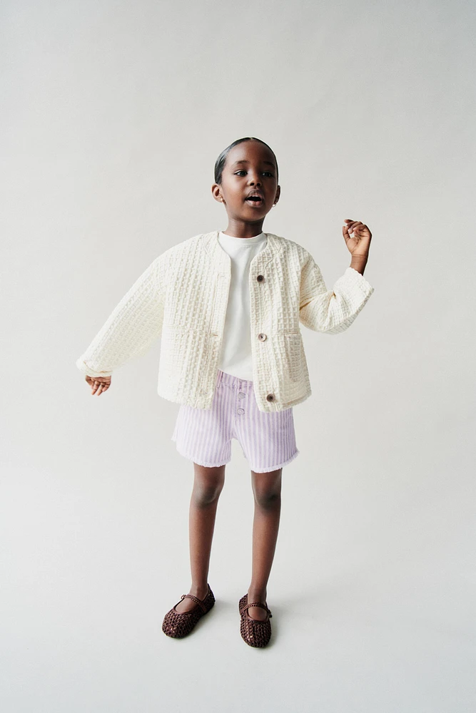 MOM FIT TWILL SHORTS
