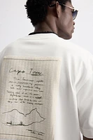 T-SHIRT À PIÈCE IMPRIMÉE